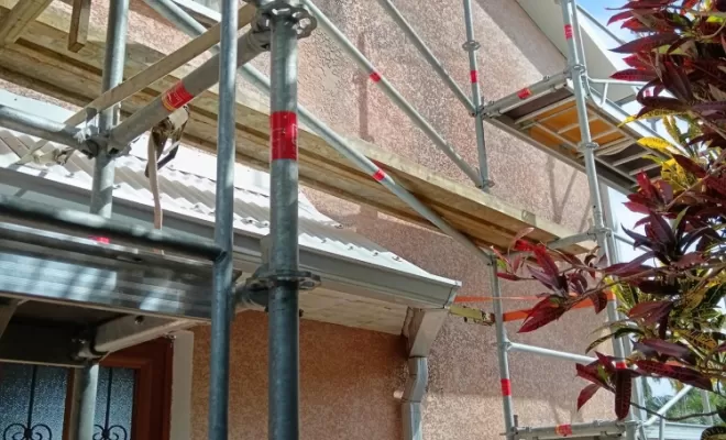 Rénovation extérieur - pose de bardage fibre ciment sur façade extérieure d'une maison à Petite Ile, Le Tampon, GB Rénovation Toiture 974